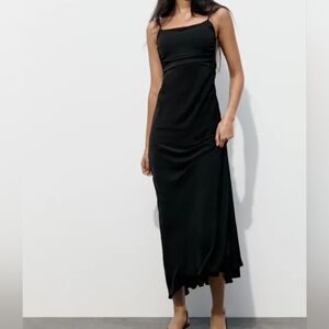 Zara Draped Open Back Dress